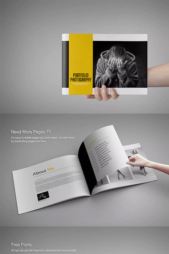 黑色大气创意画册设计-众图网