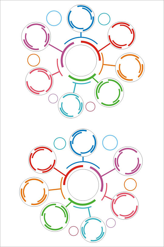 圆形排版设计素材