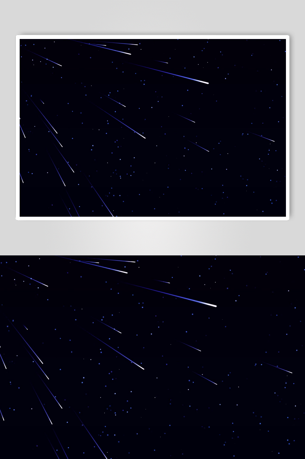 夜空中闪烁的流星轨迹素材