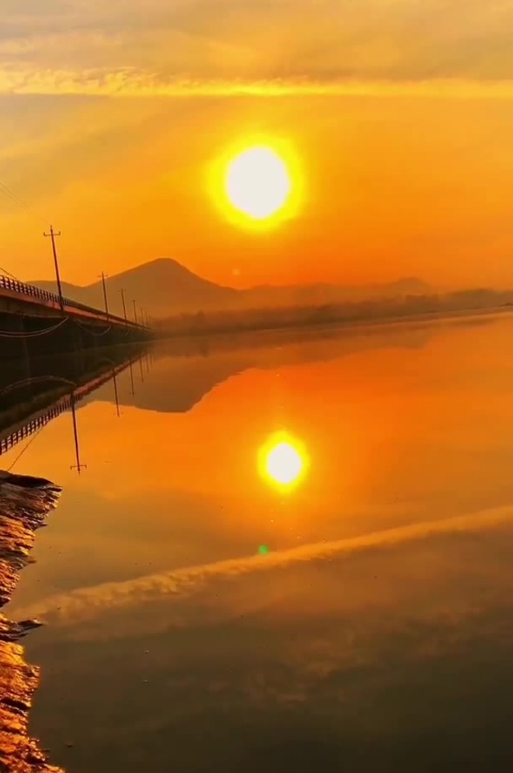 唯美夕阳晚霞彩云景观素材素材