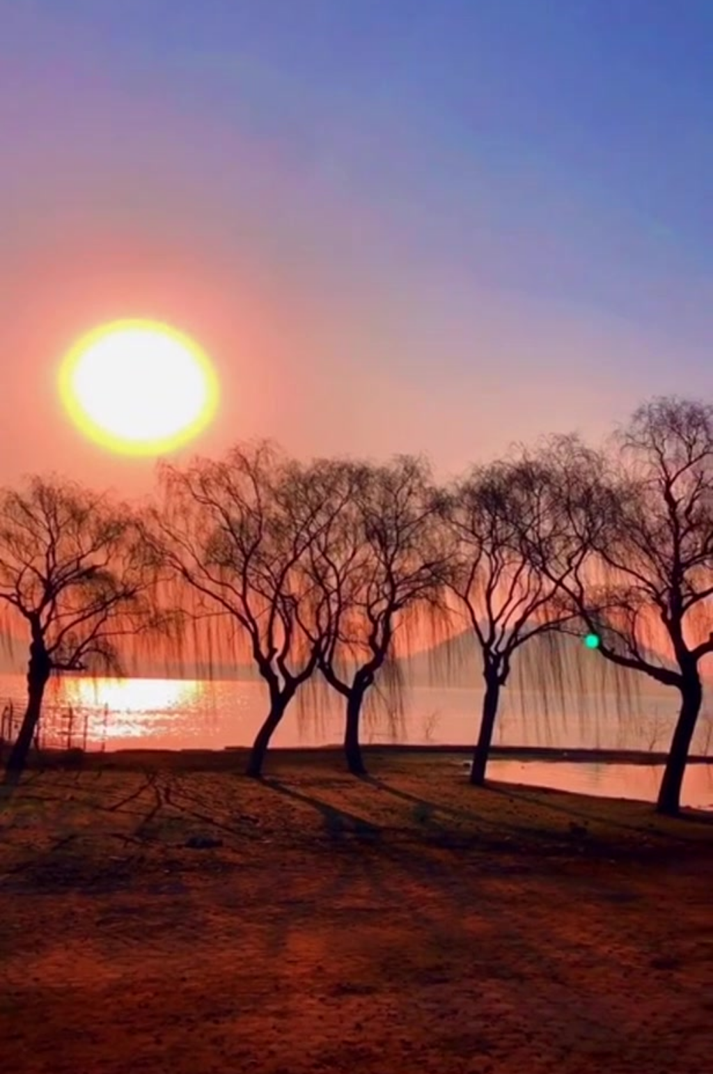 唯美夕阳晚霞彩云景观素材素材