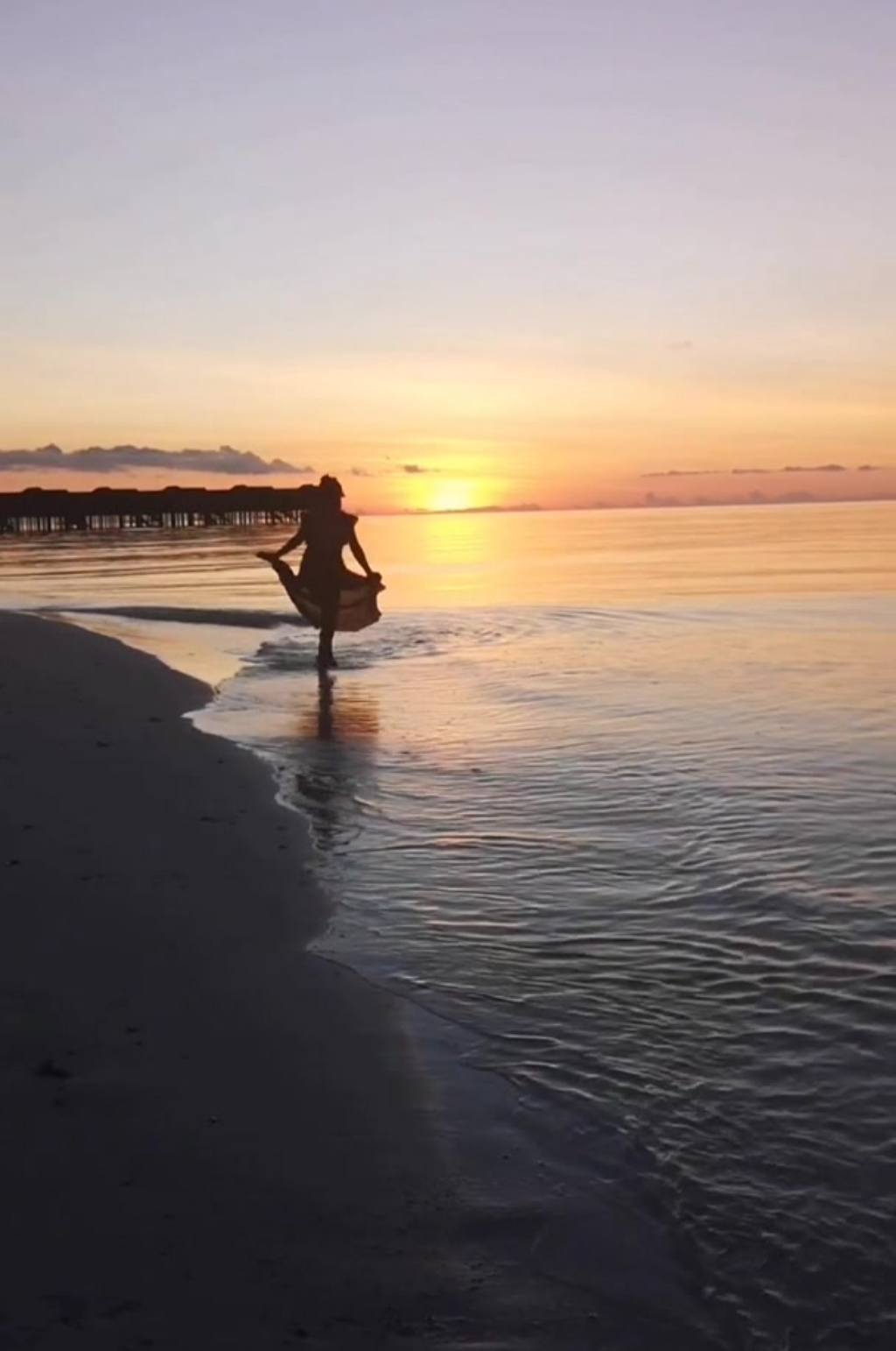 唯美夕阳晚霞彩云景观素材素材