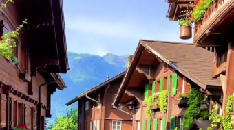 瑞士乡村风景素材视频-众图网