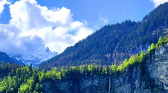 瑞士乡村风景素材视频-众图网