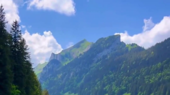 瑞士乡村风景素材视频-众图网