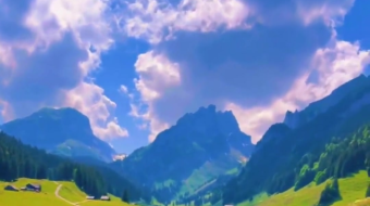 瑞士乡村风景素材视频-众图网