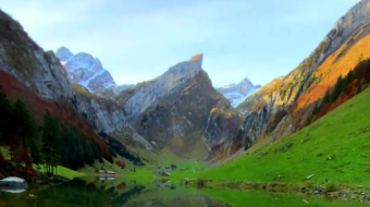 瑞士乡村风景素材视频-众图网