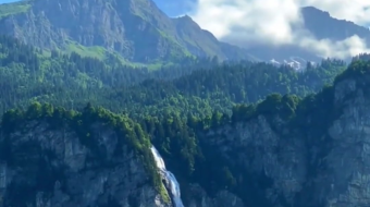 瑞士乡村风景素材视频-众图网