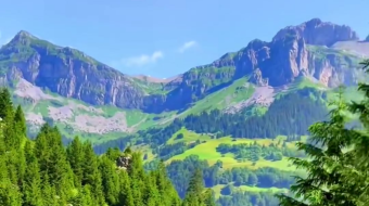 瑞士乡村风景素材视频-众图网