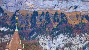 瑞士乡村风景素材视频-众图网