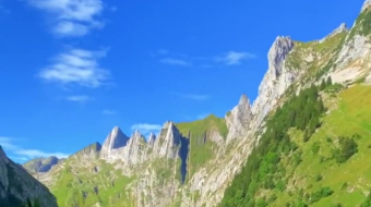 瑞士乡村风景素材视频-众图网