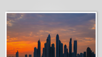 迪拜城市风景素材视频-众图网