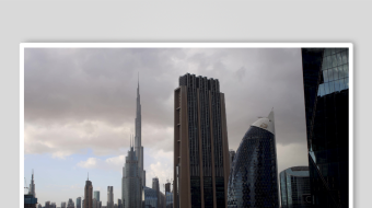 迪拜城市风景素材视频-众图网