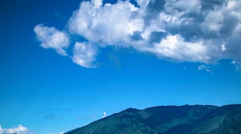 瀑布山水溪流风景素材-众图网