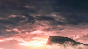 瀑布山水溪流风景素材-众图网