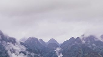 瀑布山水溪流风景素材-众图网