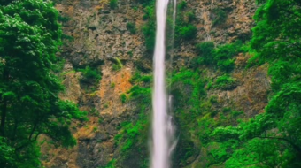 瀑布山水溪流风景素材-众图网