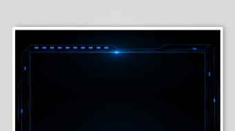 蓝色科技感边框背景图-众图网