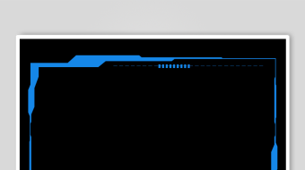 蓝色科技风边框背景图-众图网