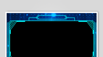 科技感蓝色边框背景板-众图网