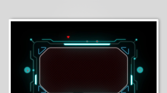 科技感边框界面设计元素-众图网