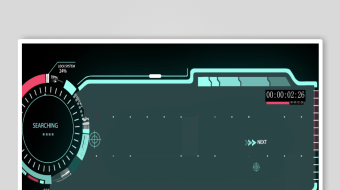 未来感科技风仪表盘界面-众图网