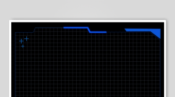 蓝色边框黑色网格图案-众图网