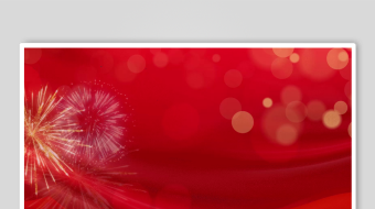 红色背景烟花闪耀画面-众图网