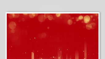 红色背景下的城市璀璨夜景-众图网