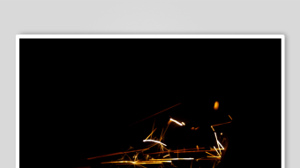 黑夜中闪烁的动感光线-众图网