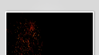 红色粒子在黑色背景飞舞-众图网