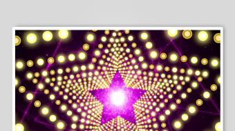 炫彩五角星灯光特效背景-众图网