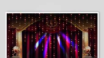 华丽舞台灯光秀场景-众图网