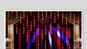 舞台灯光绚丽的活动现场-众图网