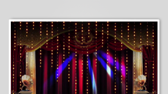 华丽舞台灯光秀场景-众图网
