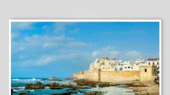 海边小镇的美丽景致-众图网