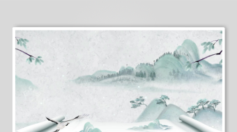 水墨山水画卷意境图-众图网