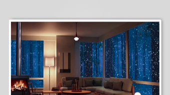 温馨现代风客厅室内场景-众图网