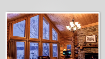 温馨木质客厅室内场景-众图网