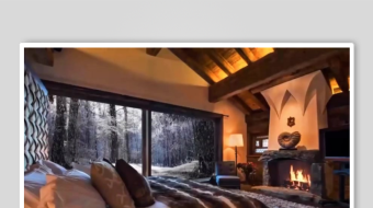 温馨舒适的木质卧室空间-众图网