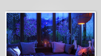 梦幻森林中的舒适休憩角落-众图网