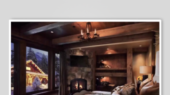 温馨惬意的卧室室内景象-众图网