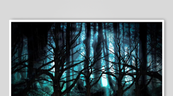 神秘幽森的奇幻森林景象-众图网