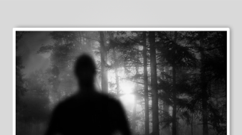 黑暗森林中的神秘人影-众图网