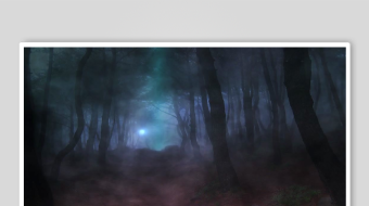 神秘幽森的奇幻森林小径-众图网