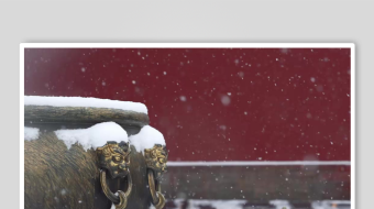 冬天唯美雪花飘素材背景-众图网