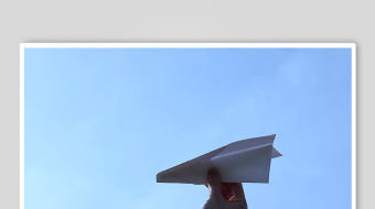 夕阳纸飞机素材背景-众图网