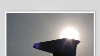 夕阳纸飞机素材背景-众图网