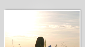 夕阳纸飞机素材背景-众图网