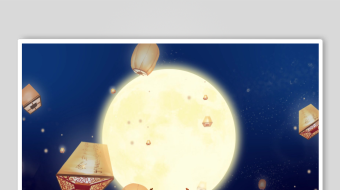 孔明灯背景视频素材-众图网